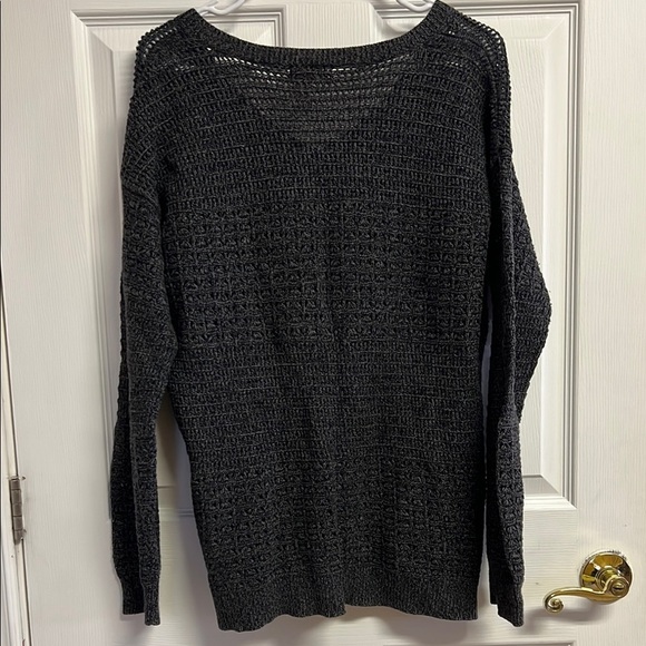 Dkny Gray V-Neck Sweater Soft Knit Casual - Picture 4 of 4